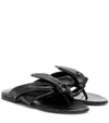 JIL SANDER KNOTTED LEATHER THONG SANDALS,P00426152