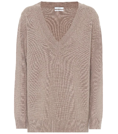 Co Wool And Cashmere Sweater In Taupe