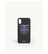 Off-white 3d Crossed Off Printed Iphone Xs Case In Black+multicolor