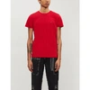 Tommy Hilfiger Logo-embroidered Cotton-jersey T-shirt In Red