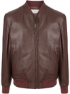 GIEVES & HAWKES LEATHER BOMBER JACKET