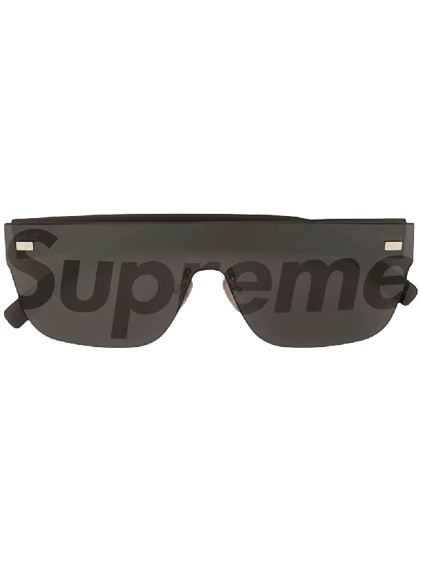 Pre-Owned Louis Vuitton X Supreme Pre-owned City Mask Sunglasses In 黑色 | ModeSens
