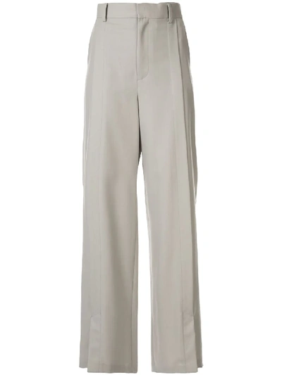 Irene Pinch Tuck Trousers In Grey