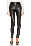 Wolford Black Amina Muaddi Edition Latex Leggings