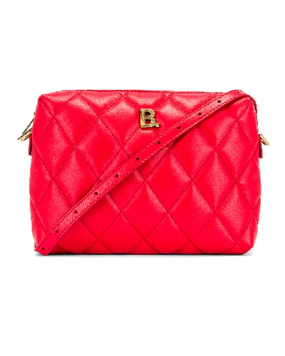 Balenciaga Red Camera Quilted Leather Shoulder Bag