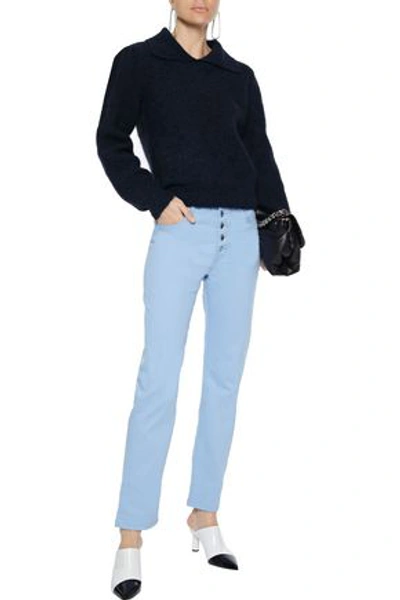 Joseph Den High-rise Slim-leg Jeans In Light Blue