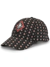 DOLCE & GABBANA CROWN PRINT BASEBALL CAP