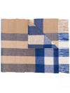 BURBERRY FRINGED MEGA CHECKED CASHMERE SCARF