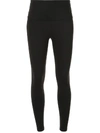 Beyond Yoga Spacedye Out Of Pocket High Waisted Midi Leggings In Black