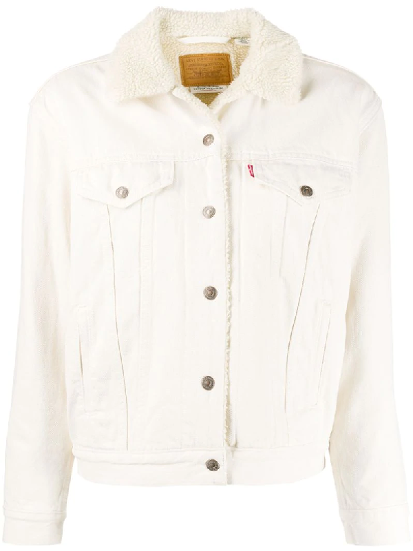 levis white sherpa jacket