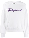 John Richmond Gee Logo Sweatshirt In White