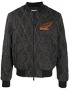 DSQUARED2 EMBROIDERED BOMBER JACKET