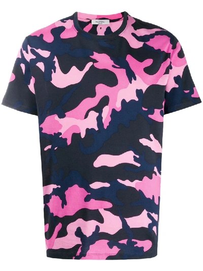 Valentino Camouflage T In Blue