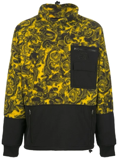 The North Face Funnel Neck Fleece Jacket In Yellow