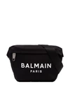 BALMAIN LOGO-PRINT BELT BAG