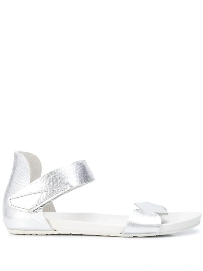 Pedro Garcia Metallic Open-toe Sandals In Silver
