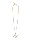 BURBERRY H CHARM NECKLACE