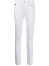 Philipp Plein Statement Slim-fit Jeans In White