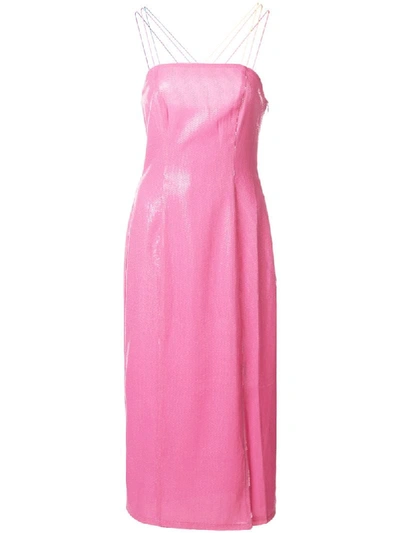 Olivia Rubin Slim-fit Midi Dress In Pink
