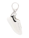 Alexander Mcqueen White Oversized Sneaker Keyring In White