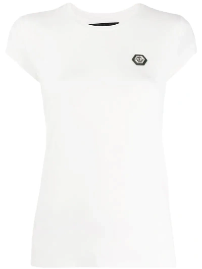 Philipp Plein Logo Plaque T-shirt In White