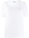 Msgm Slim Fit T-shirt In White