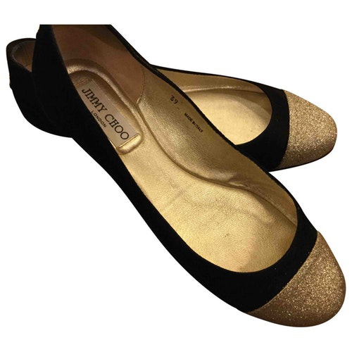 black jimmy choo flats