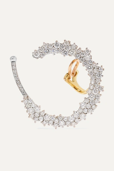 Ana Khouri Allison 18-karat Gold Diamond Ear Cuff In White