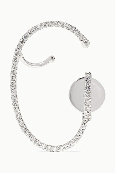 Ana Khouri Lily 18-karat White Gold Diamond Earring