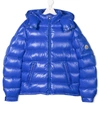 Moncler Teen Hooded Padded Jacket In 蓝色