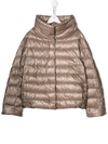 Herno Teen轻薄羽绒夹克 In Brown