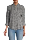 L AGENCE RYAN HEART PRINT BLOUSE,0400011906463