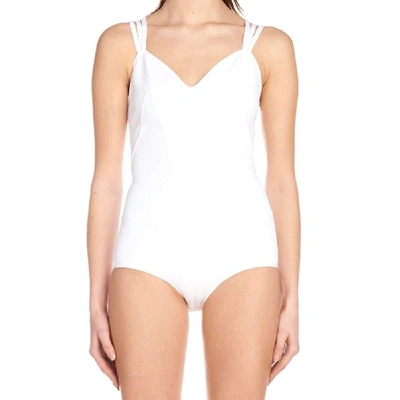 Alaïa Women's White Viscose Bodysuit