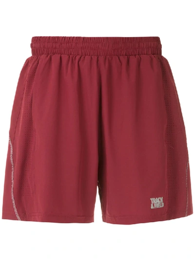 Track & Field Trainer Laser Ultramax Stretch Shorts In Red