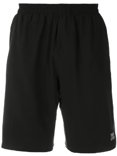 Track & Field Gym Panelled Shorts In Black
