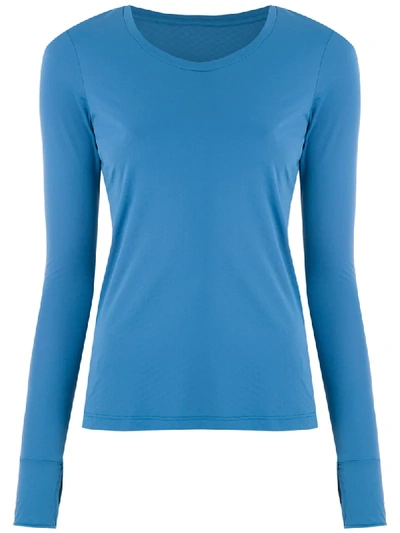 Track & Field Outlast Long Sleeves Blouse In Blue