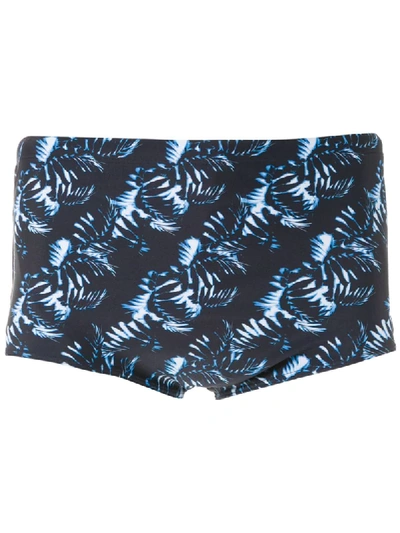 Track & Field Tf Power Printed Trunks In Blue