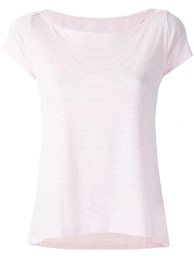 Track & Field Mesh Cut Out T-shirt In Pink
