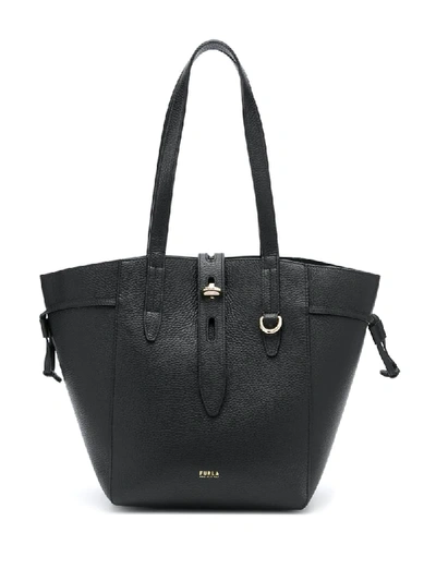 Furla Twist-lock Tote Bag In Black