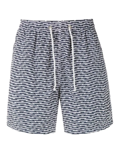 Track & Field Beach Ultramax Stretch Printed Shorts In Blue