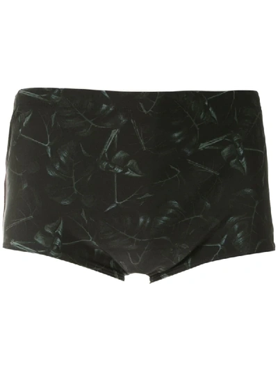 Track & Field Tf Power Printed Trunks In Black