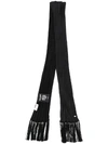 SAINT LAURENT NARROW PLEATED SCARF