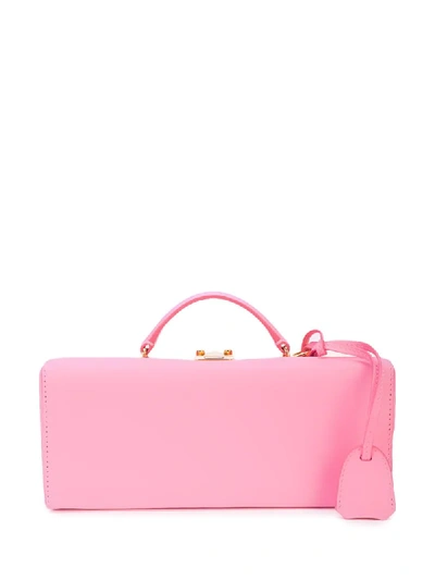 Mark Cross Suitcase Style Clutch Bag In Pink