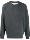 Sunspel Crew Neck Relaxed-fit Sweatshirt In Grey