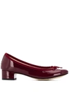 Repetto Ballerinas Mit Blockabsatz In Red