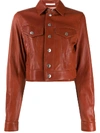 HELMUT LANG POINT-COLLAR CROPPED JACKET