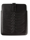 Alexander Mcqueen Rib Cage Tablet Case In Black