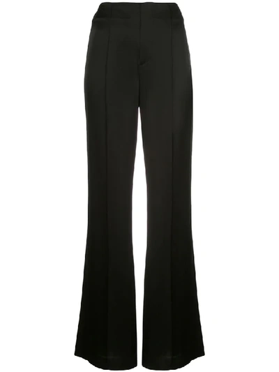 Alice And Olivia High-waisted Palazzo Pants In Black