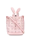 Mcm Zoo Bunny Bucket Bag In Pink