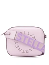 Stella Mccartney Mini Schultertasche Mit Stella-logo In Purple